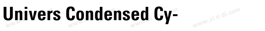 Univers Condensed Cy字体转换